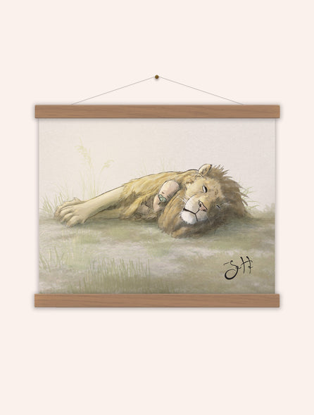 Barn och sovande lejon